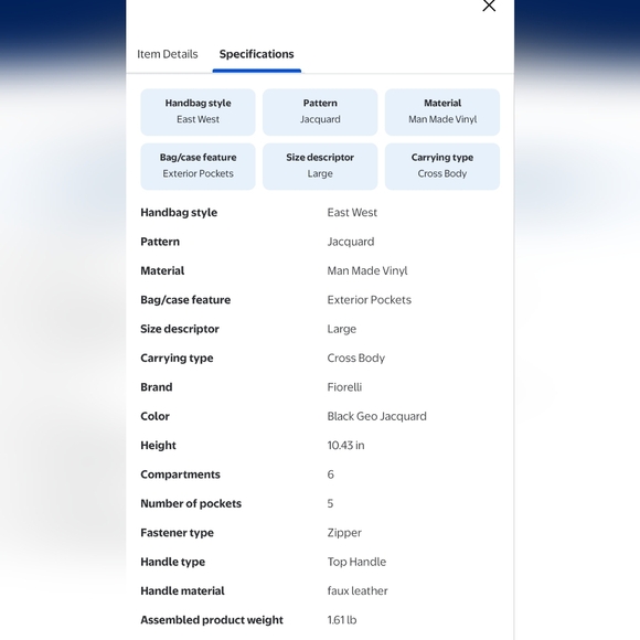 Fiorelli Black and Brown Shoulder Bag - Picture 7 of 8
